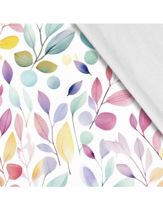 Softshell Stoff Polyester Zum Nähen- Motiv Blätter I SDX2517
