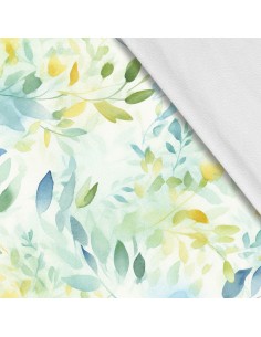Softshell Stoff Polyester Zum Nähen- Motiv Blätter I SDX2539