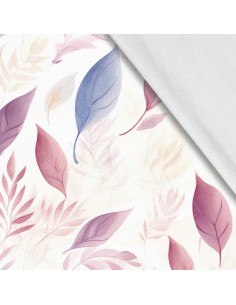 Softshell Stoff Polyester Zum Nähen- Motiv Blätter I SDX2608