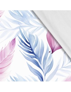 Softshell Stoff Polyester Zum Nähen- Motiv Blätter I SDX2619