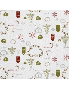OUTDOOR DEKOSTOFFE OXFORD - Motiv Weihnachtsferien | DX1881