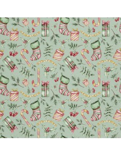 OUTDOOR DEKOSTOFFE OXFORD - Motiv Weihnachtsferien | DX1890