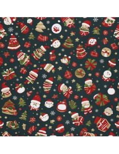 OUTDOOR DEKOSTOFFE OXFORD - Motiv Weihnachtsferien | DX1891