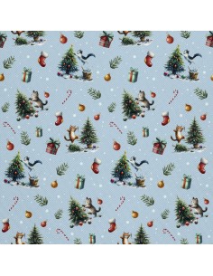 OUTDOOR DEKOSTOFFE OXFORD - Motiv Weihnachtsferien | DX1894