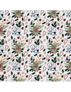 OUTDOOR DEKOSTOFFE OXFORD - Motiv Weihnachtsferien | DX1898