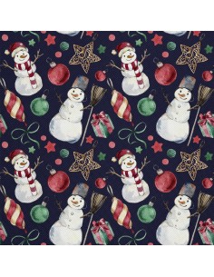 OUTDOOR DEKOSTOFFE OXFORD - Motiv Weihnachtsferien | DX1902