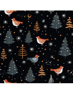 OUTDOOR DEKOSTOFFE OXFORD - Motiv Weihnachtsferien | DX1904