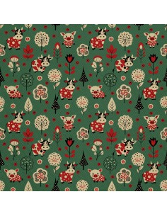 OUTDOOR DEKOSTOFFE OXFORD - Motiv Weihnachtsferien | DX1908