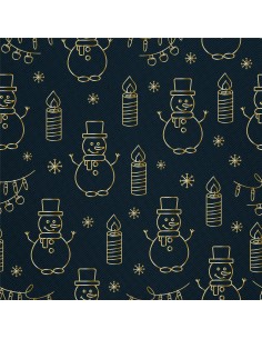 OUTDOOR DEKOSTOFFE OXFORD - Motiv Weihnachtsferien | DX1916