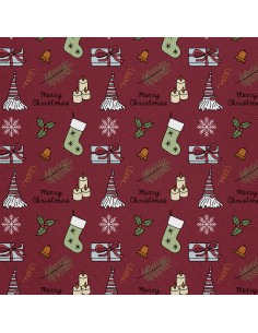 OUTDOOR DEKOSTOFFE OXFORD - Motiv Weihnachtsferien | DX1923