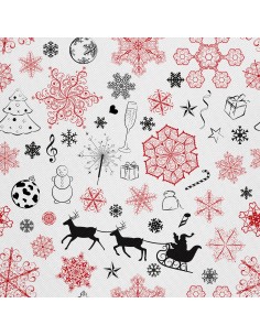 OUTDOOR DEKOSTOFFE OXFORD - Motiv Weihnachtsferien | DX1927