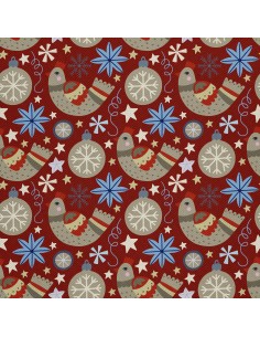 OUTDOOR DEKOSTOFFE OXFORD - Motiv Weihnachtsferien | DX1932