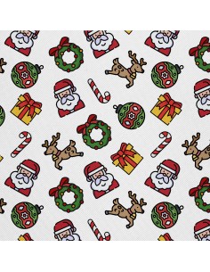 OUTDOOR DEKOSTOFFE OXFORD - Motiv Weihnachtsferien | DX1934