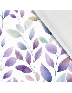 Softshell Stoff Polyester Zum Nähen- Motiv Blätter I SDX2628