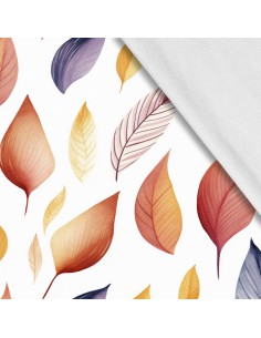 Softshell Stoff Polyester Zum Nähen- Motiv Blätter I SDX2636