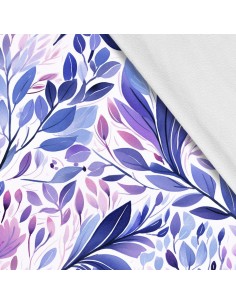 Softshell Stoff Polyester Zum Nähen- Motiv Blätter I SDX2727
