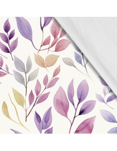 Softshell Stoff Polyester Zum Nähen- Motiv Blätter I SDX2781