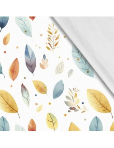 Softshell Stoff Polyester Zum Nähen- Motiv Blätter I SDX2788