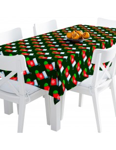 Tischdecke Abwaschbar Tischtuch Gartentischdecke Fleckschutz Wasserabweisend Tafeldecke - Weihnachtsferien TDX1850