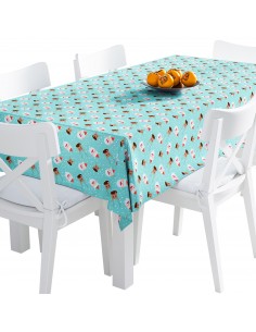 Tischdecke Abwaschbar Tischtuch Gartentischdecke Fleckschutz Wasserabweisend Tafeldecke - Weihnachtsferien TDX1861