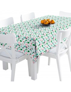 Tischdecke Abwaschbar Tischtuch Gartentischdecke Fleckschutz Wasserabweisend Tafeldecke - Weihnachtsferien TDX1874