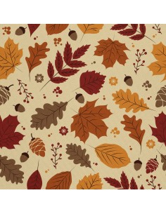 OUTDOOR DEKOSTOFFE OXFORD - Motiv Herbstblätter I DX629