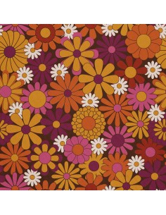OUTDOOR DEKOSTOFFE OXFORD - Motiv Bunte Gänseblümchen 2 I DX714