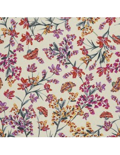 OUTDOOR DEKOSTOFFE OXFORD - Motiv blühende Blumen I DX733