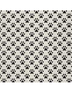 OUTDOOR DEKOSTOFFE OXFORD - Motiv Hundepfoten 1 I DX008-1