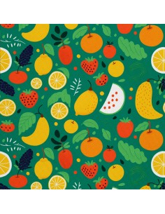 OUTDOOR DEKOSTOFFE OXFORD - Motiv Obst | DX6704