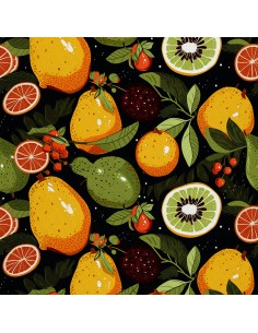 OUTDOOR DEKOSTOFFE OXFORD - Motiv Obst | DX7009