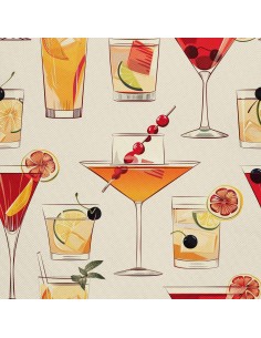 OUTDOOR DEKOSTOFFE OXFORD - Motiv Cocktail | DX8302