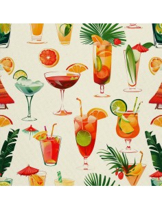OUTDOOR DEKOSTOFFE OXFORD - Motiv Cocktail | DX8311