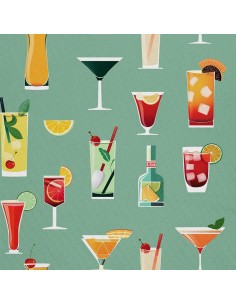 OUTDOOR DEKOSTOFFE OXFORD - Motiv Cocktail | DX8322