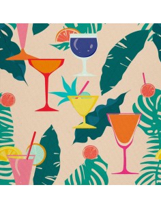 OUTDOOR DEKOSTOFFE OXFORD - Motiv Cocktail | DX8327