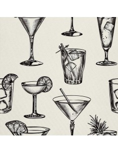 OUTDOOR DEKOSTOFFE OXFORD - Motiv Cocktail | DX8329