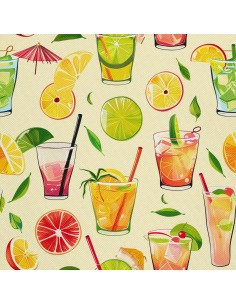 OUTDOOR DEKOSTOFFE OXFORD - Motiv Cocktail | DX8339