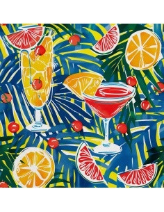 OUTDOOR DEKOSTOFFE OXFORD - Motiv Cocktail | DX8345