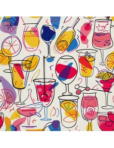 OUTDOOR DEKOSTOFFE OXFORD - Motiv Cocktail | DX8351