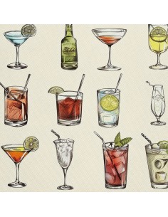 OUTDOOR DEKOSTOFFE OXFORD - Motiv Cocktail | DX8354