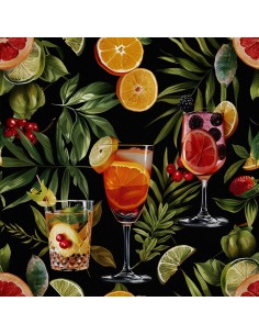 OUTDOOR DEKOSTOFFE OXFORD - Motiv Cocktail | DX8358