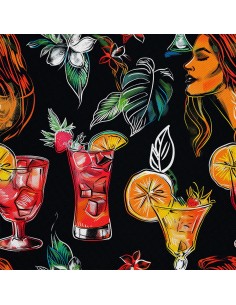 OUTDOOR DEKOSTOFFE OXFORD - Motiv Cocktail | DX8363