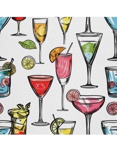 OUTDOOR DEKOSTOFFE OXFORD - Motiv Cocktail | DX8365