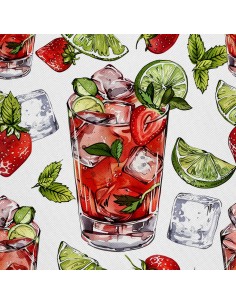 OUTDOOR DEKOSTOFFE OXFORD - Motiv Cocktail | DX8366
