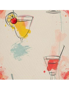 OUTDOOR DEKOSTOFFE OXFORD - Motiv Cocktail | DX8371