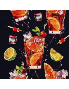 OUTDOOR DEKOSTOFFE OXFORD - Motiv Cocktail | DX8375