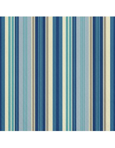 OUTDOOR DEKOSTOFFE OXFORD - Motiv Blaue Streifen I DX492