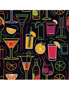 OUTDOOR DEKOSTOFFE OXFORD - Motiv Cocktail | DX8377