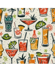 OUTDOOR DEKOSTOFFE OXFORD - Motiv Cocktail | DX8378