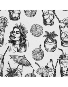 OUTDOOR DEKOSTOFFE OXFORD - Motiv Cocktail | DX8379